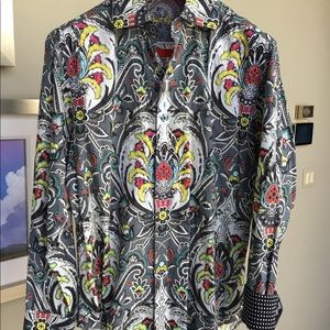 Stunningly Gorgeous Robert Graham Embroidered Shirt